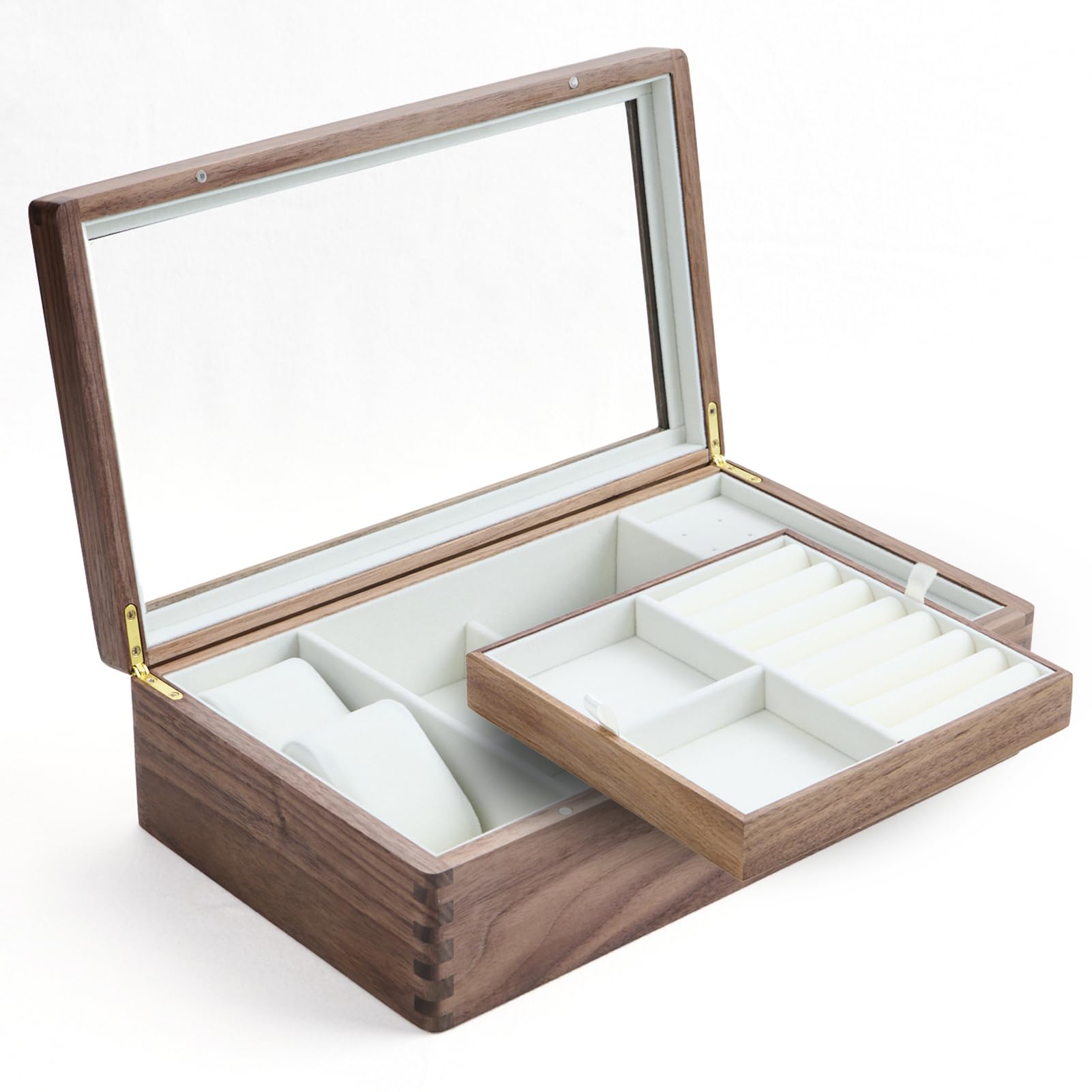 Amazon.com: Beexchange Black Walnut Wooden Jewelry Box - Allwood